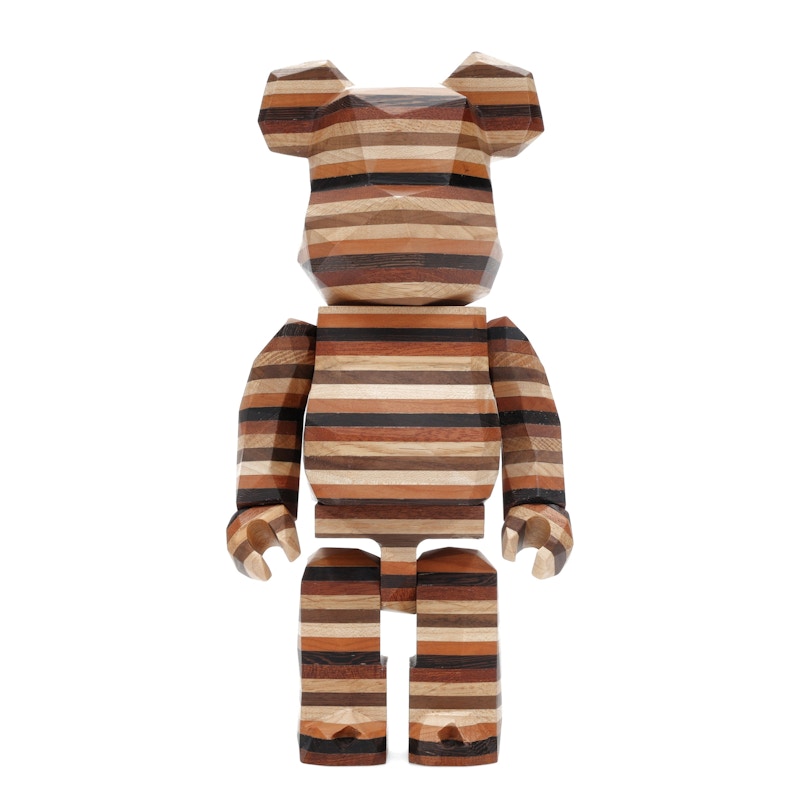 Bearbrick Karimoku Fragment Polygon-Horizon 400% Wood