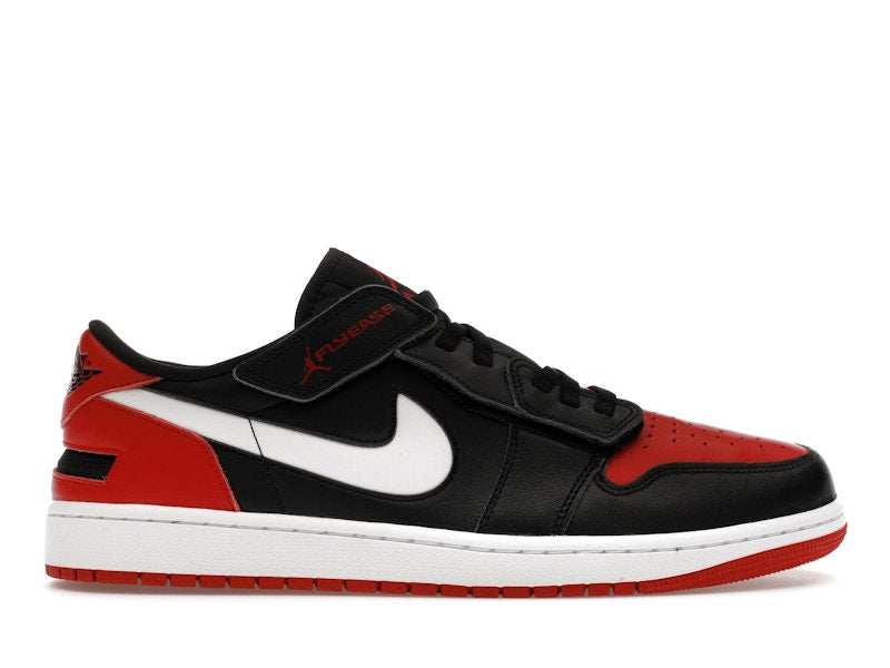 Jordan 1 Low FlyEase Black White Gym Red