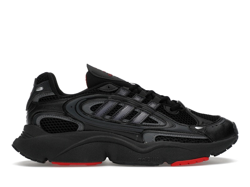 adidas Ozmillen Core Black Grey Better Scarlet