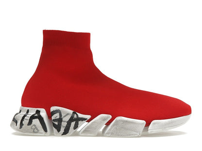 Balenciaga Speed 2.0 Graffiti Red White