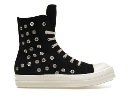 Rick Owens DRKSHDW Sneaks Studded Eyelets Black Milk