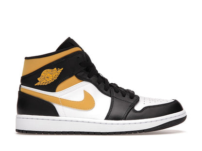 Jordan 1 Mid White Pollen Black