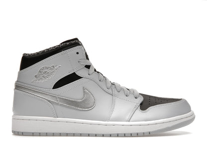 Jordan 1 Mid Pure Platinum Metallic Silver