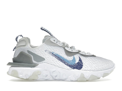 Nike React Vision White Double Blue Swoosh