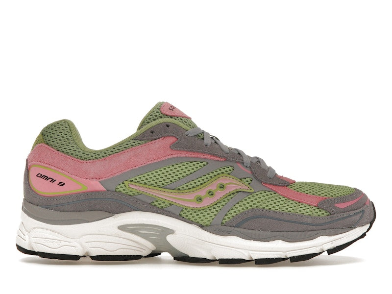 Saucony ProGrid Omni 9 Premium Grey Green Pink