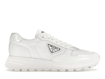 Prada PRAX 01 Sneakers Re-Nylon Brushed Leather White White
