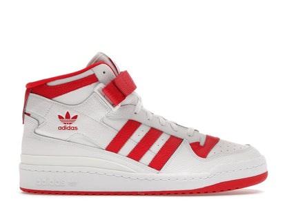 adidas Forum Mid Cloud White Vivid Red