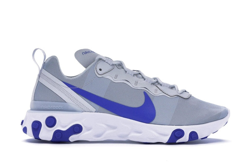 Nike React Element 55 Pure Platinum Racer Blue