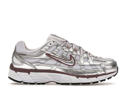 Nike P-6000 White Metallic Silver Tattoo (Women's)