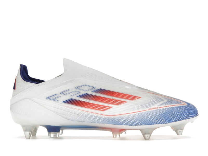 adidas F50 Elite Laceless SG Cloud White Solar Red Lucid Blue