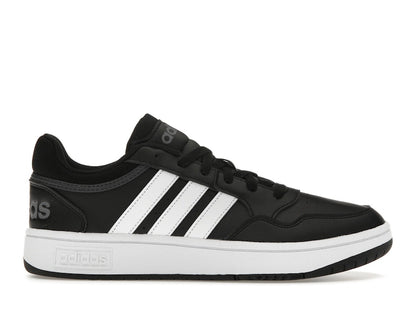 adidas Hoops 3.0 Low Black White Stripes