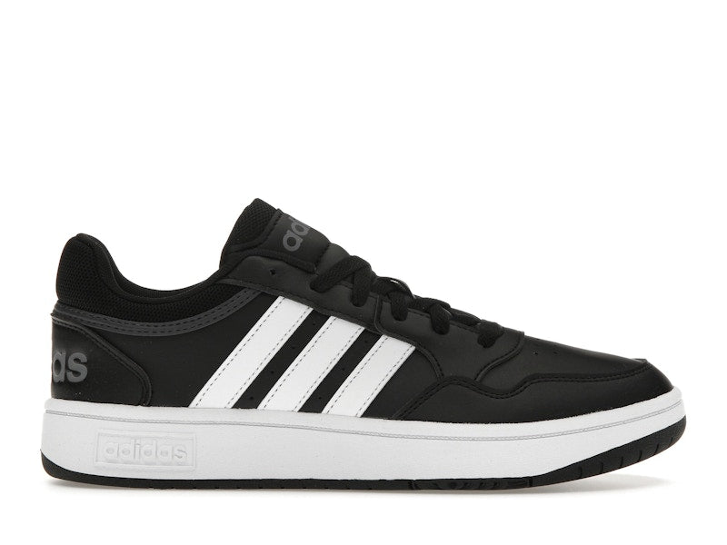 adidas Hoops 3.0 Low Black White Stripes
