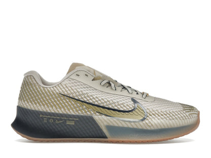 Nike Court Vapor 11 HC Premium Sanddrift Thunder Blue Gum Medium Brown Metallic Gold