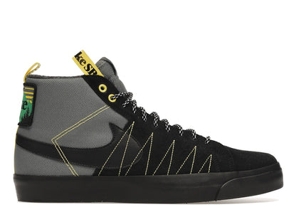 Nike SB Zoom Blazer Mid PRM Acclimate Cool Grey Yellow Strike