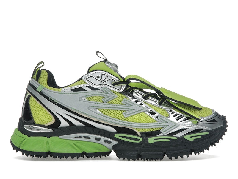 OFF-WHITE Be Right Back Silver Green Fluo
