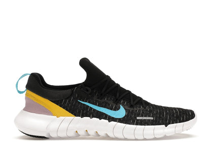 Nike Free Run 5.0 Dark Smoke Grey Vivid Sulfur Chlorine Blue
