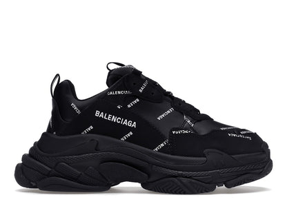 Balenciaga Triple S Black Logo (Women's)