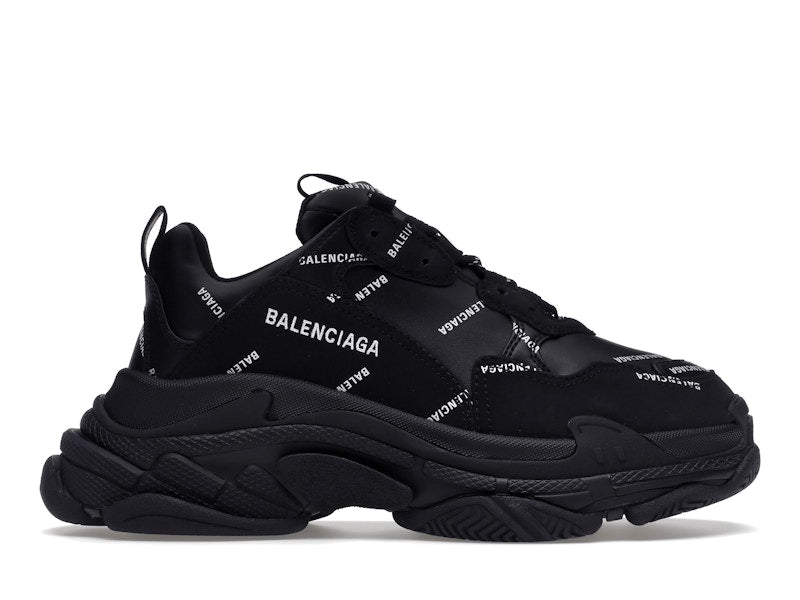 Balenciaga Triple S Black Logo (Women's)