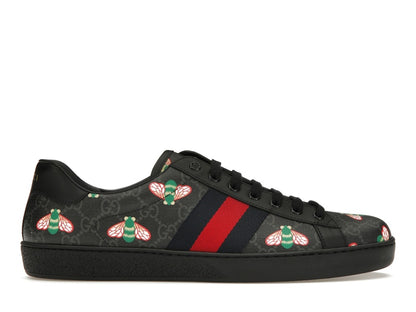 Gucci Ace Bee Print Black