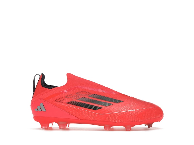 adidas F50 Pro Laceless FG Turbo Aurora Black Platinum Metallic (GS)