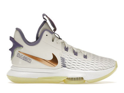 Nike LeBron Witness 5 Summit White Metallic Bronze