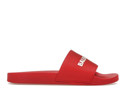 Balenciaga Pool Slide Red White