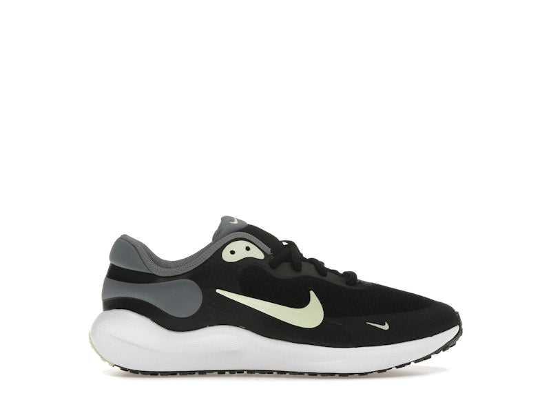 Nike Revolution 7 Black Smoke Grey White Barely Volt (GS)