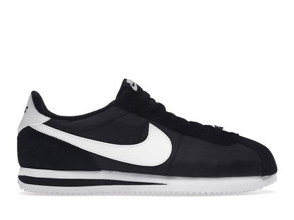 Nike Cortez Basic Nylon Black White-Metallic Silver