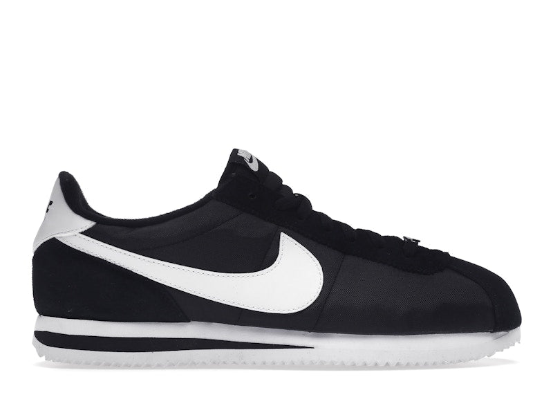 Nike Cortez Basic Nylon Black White-Metallic Silver
