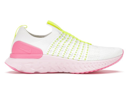 Nike React Phantom Run Flyknit 2 White Volt Pink Glow (Women's)