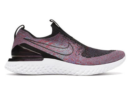 Nike Epic React Moc Flyknit Black University Red Hyper Jade