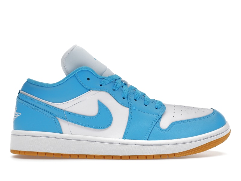Jordan 1 Low White Gum Light Brown Dark Powder Blue (Women's)