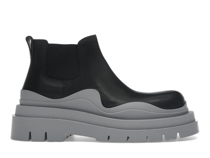 Bottega Veneta Tire Ankle Chelsea Boot Black Vapor