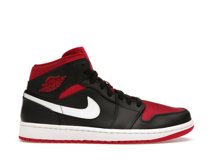 Jordan 1 Mid Black Gym Red White