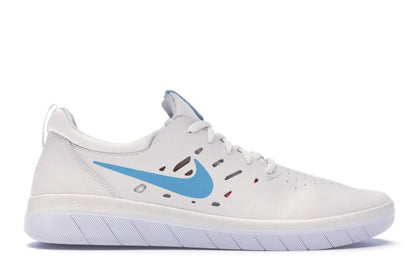 Nike SB Nyjah Summit White Light Blue Fury