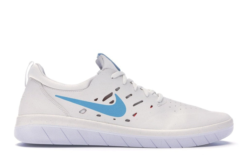 Nike SB Nyjah Summit White Light Blue Fury