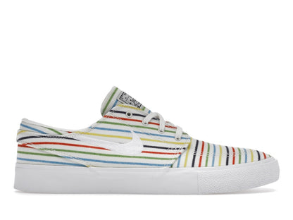 Nike SB Zoom Stefan Janoski Canvas Multi-Color Pinstripes