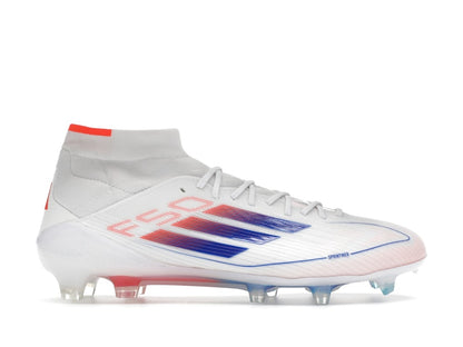 adidas F50 Elite Mid FG Cloud White Lucid Blue Solar Red (Women's)