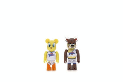 Bearbrick Space Jam Tweety & Tasmanian Devil 2 Pack 100% Multi