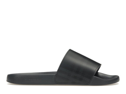 Burberry Embossed Logo Slides Dark Blue