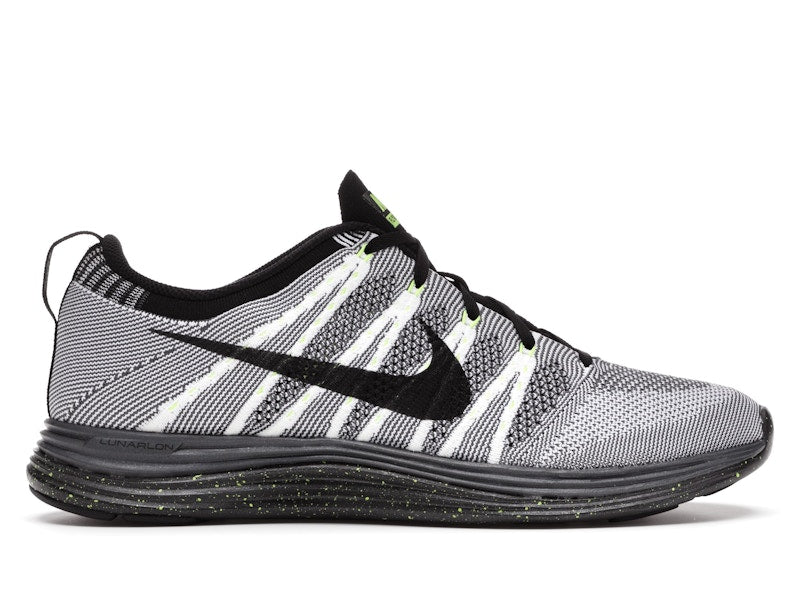 Nike Flyknit Lunar1+ White Black Volt
