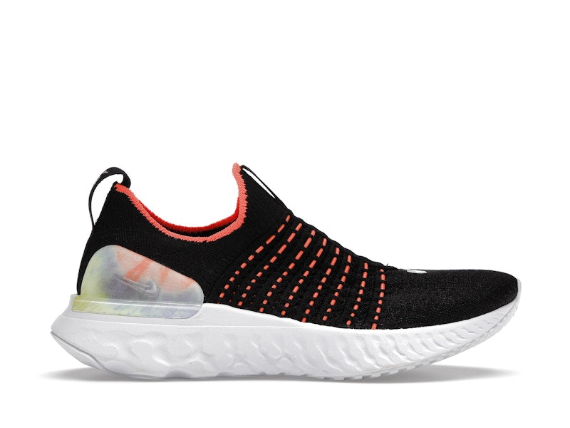 Nike React Phantom Run Flyknit Premium Black Bright Mango (Women's)