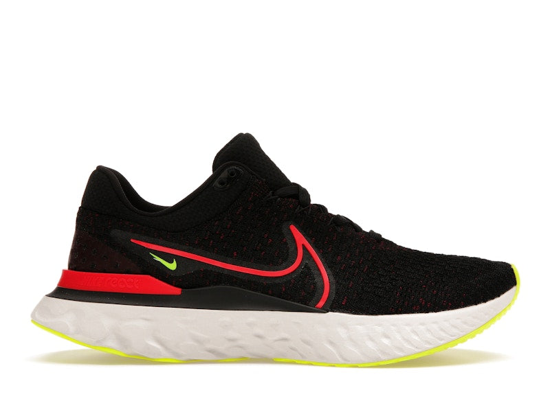 Nike React Infinity Run Flyknit 3 Black Siren Red Volt