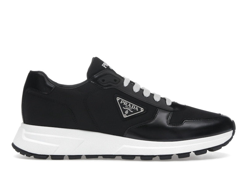 Prada PRAX 01 Sneakers Re-Nylon Brushed Leather Black White