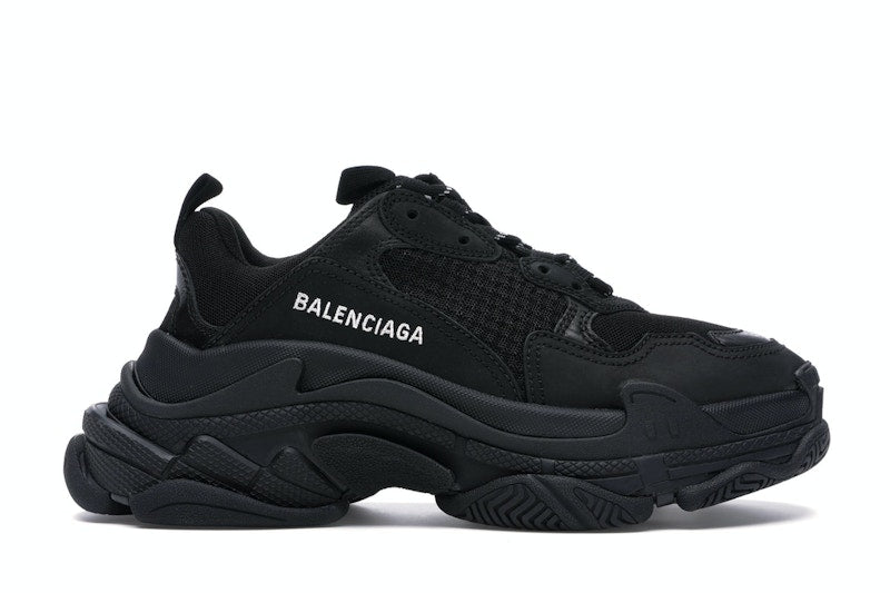 Balenciaga Triple S Triple Black (2018) Reissue Nondistressed (Women's)