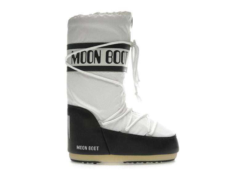 Moon Boot Icon Nylon Boot Black White