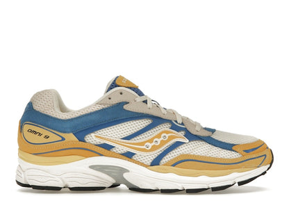Saucony ProGrid Omni 9 Premium Cream Yellow Royal Blue