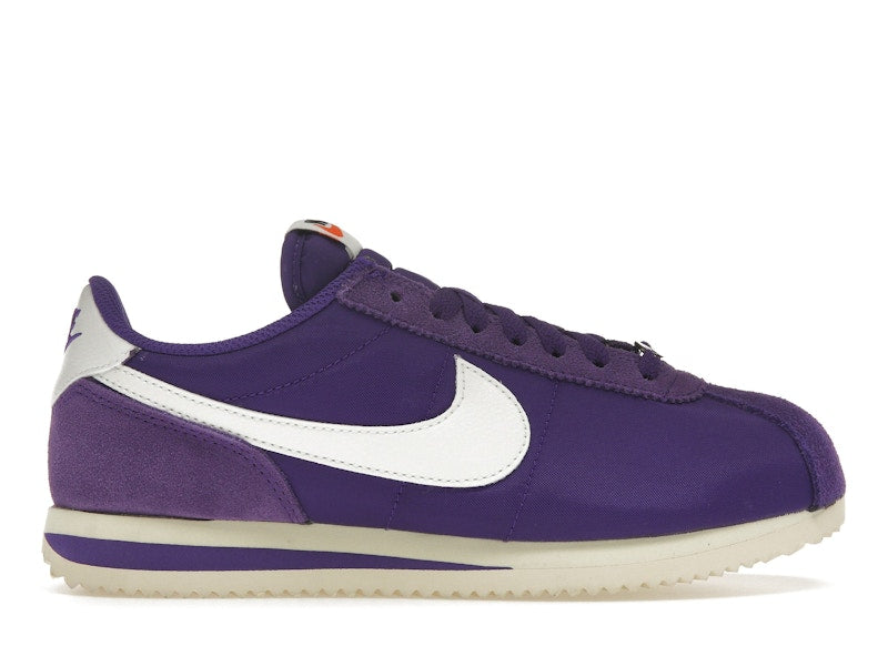 Nike Cortez Textile Field Purple Alabaster Safety Orange Summit White (Women's)