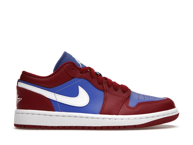 Jordan 1 Low Pomegranate Medium Blue (Women's)
