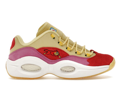 Reebok Question Low BBC Ice Cream Running Dog Yellow Red